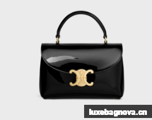 CELINE TEEN NINO BAG IN PATENT CALFSKIN 118113 black