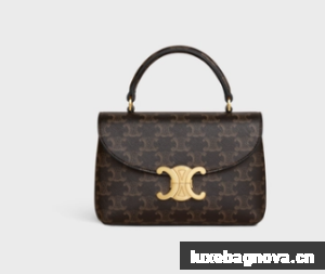 CELINE TEEN NINO BAG IN TRIOMPHE CANVAS 118113 brown