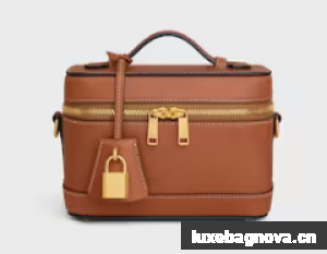 CELINE VANITY IN SMOOTH SATINATED CALFSKIN 119463 tan