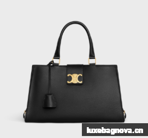 Celine MEDIUM APPOLINE BAG IN SUPPLE CALFSKIN 114963 BLACK 