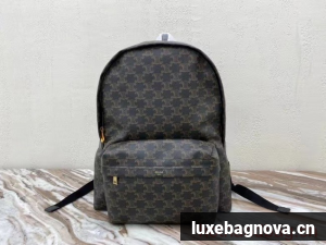 Celine MEDIUM BACKPACK IN TRIOMPHE CANVAS XL 188382 BLACK