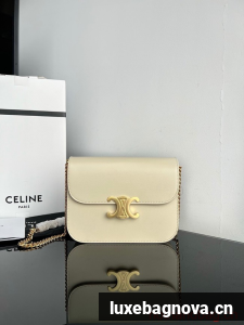 Celine MEDIUM COLLEGE BAG IN SHINY CALFSKIN 113583 PAMPA