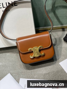 Celine MINI TRIOMPHE IN CALFSKIN 10I512 tan