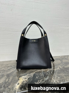Celine SMALL CUBE BAG IN NATURAL Calfskin 124182 black