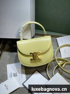 Celine TEEN BESACE TRIOMPHE IN SHINY CALFSKIN 110412 yellow