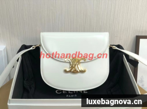 Celine TEEN BESACE TRIOMPHE IN SHINY CALFSKIN 110413 white