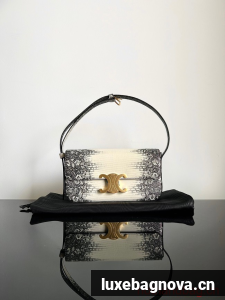 Celine TEEN TRIOMPHE BAG IN LIZARD 115203 NATURAL