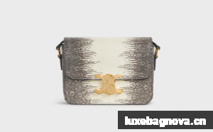 Celine TEEN TRIOMPHE BAG IN LIZARD 188424 NATURAL 