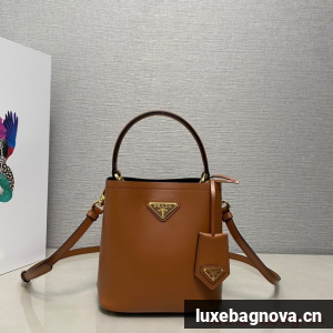 Prada Arque leather mini-bag 1BA373 brown