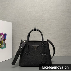 Prada Double leather mini bag 1BG443 black