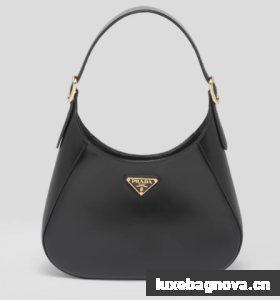Prada Leather shoulder bag 1BC179 black