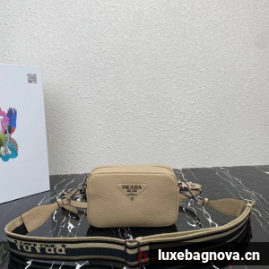 Prada Leather shoulder bag 1BH192 Sand Beige