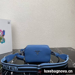 Prada Leather shoulder bag 1BH192 blue