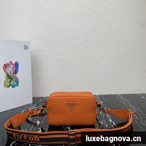 Prada Leather shoulder bag 1BH192 orange
