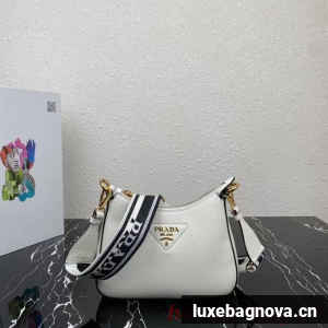 Prada Leather shoulder bag 1BH193 white