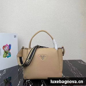Prada Leather shoulder bag 1NC175 Sand Beige