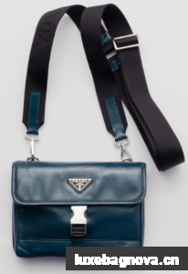 Prada Leather smartphone case 2ZH108 Denim