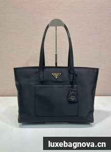 Prada Re-Edition 1978 medium Re-Nylon and Saffiano leather tote bag 1BG555 black