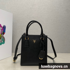 Prada Saffiano leather handbag 1BA358 black