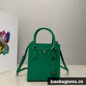 Prada Saffiano leather handbag 1BA358 green