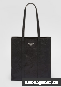 Prada Small antique nappa leather tote 1BG459 black