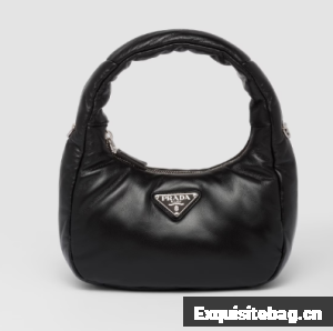 Prada Soft padded nappa leather mini-bag 1BA384 black