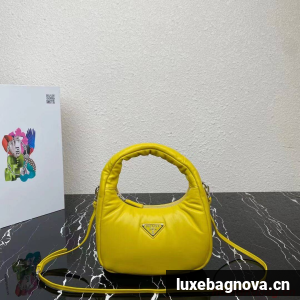 Prada Soft padded nappa leather mini-bag 1BA384 yellow