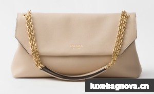 RRADA Medium leather shoulder bag 1BD367 Travertine