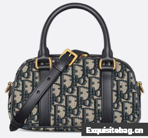 D-Vibe East-West Nano Bag Blue Dior Oblique Jacquard S2388UTZQ