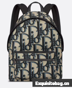 DIOR RIDER BACKPACK Beige and Black Maxi Dior Oblique Jacquard 1ESBA088