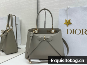 Dior Calfskin Tote Bag 6598 gray