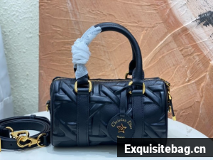 Dior Groove 16 Mini Bag Graphic Cannage Calfskin S4000UB black