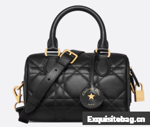 Dior Groove 20 Bag Black Macrocannage Calfskin M1364U