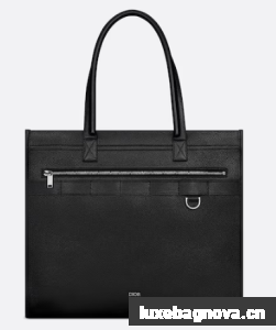 Dior SAFARI TOTE BAG Black Grained Calfskin 1ESSH224Y