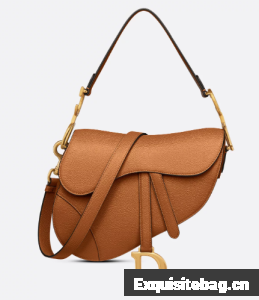 Dior Saddle Bag with Strap Golden Saddle Grained Calfskin M0455CBAA