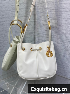 Dioriviera Medium Dior Nolita Bag Calfskin M2312UBGQ white