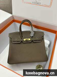Hermes Birkin 40CM Original Togo Leather Bag 70659 Elephant Gray