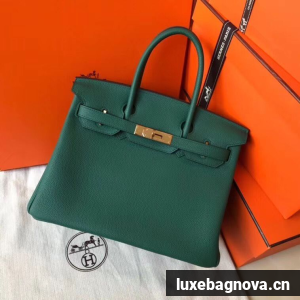Hermes Birkin Bag Original Leather 35CM 17825 Green