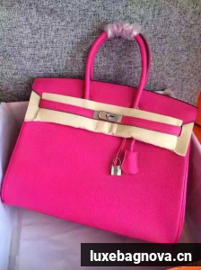 Hermes Birkin Bag Original Togo Leather 17825 Rose