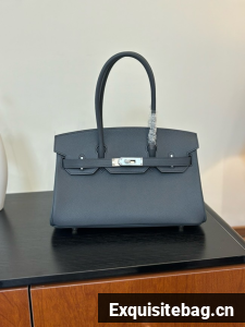 Hermes Birkin evercolor 66541 Steel gray