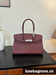Hermes Birkin evercolor 66541 burgundy