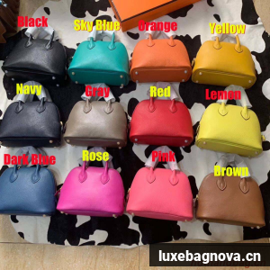 Hermes Bolide 18CM Mini Sheepskin Leather Tote Bag B3388