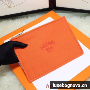 Hermes Cosmetic Bag H3700 Orange