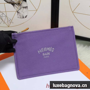 Hermes Cosmetic Bag H3700 Purple