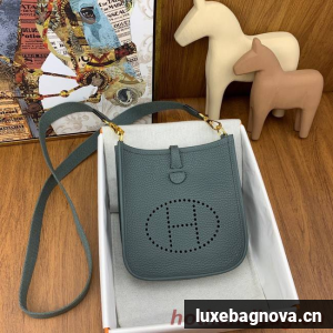 Hermes Evelyne original togo leather mini Shoulder Bag H15655-6