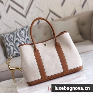 Hermes Garden Party 36cm Tote Bags Original Leather H3698 Brown