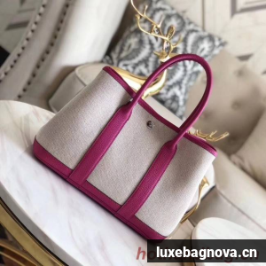 Hermes Garden Party 36cm Tote Bags Original Leather H3698 Rose