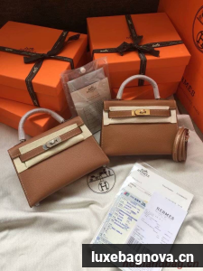 Hermes Kelly 19cm Shoulder Bags Epsom Leather KL19 brown