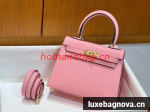 Hermes Kelly 20cm Shoulder Bags Epsom KL2750 pink&gold