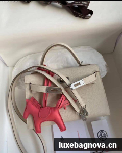 Hermes Kelly 28cm Shoulder Bags Epsom Leather KL28 Cream